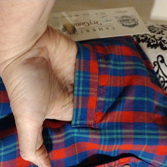 NWT Vintage Cambridge Dry Goods Vest Breast Coat Plaid Button-up Pockets Sz 10 - Picture 8 of 8